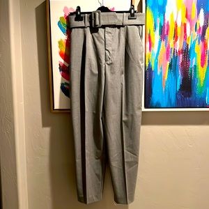 Zara grey belted pants